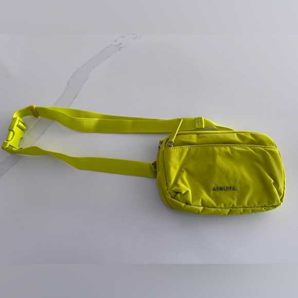 Athleta Handbags - Athleta All About Crossbody Bag in Neon Yellow